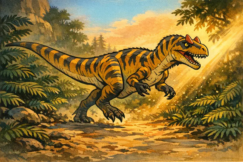 Allosaurus — Golden Age Cel