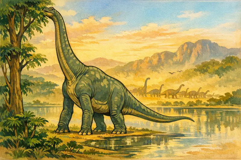 Brachiosaurus — Golden Age Cel