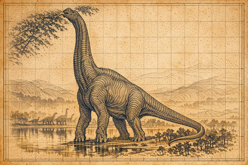 Brachiosaurus — Topographic