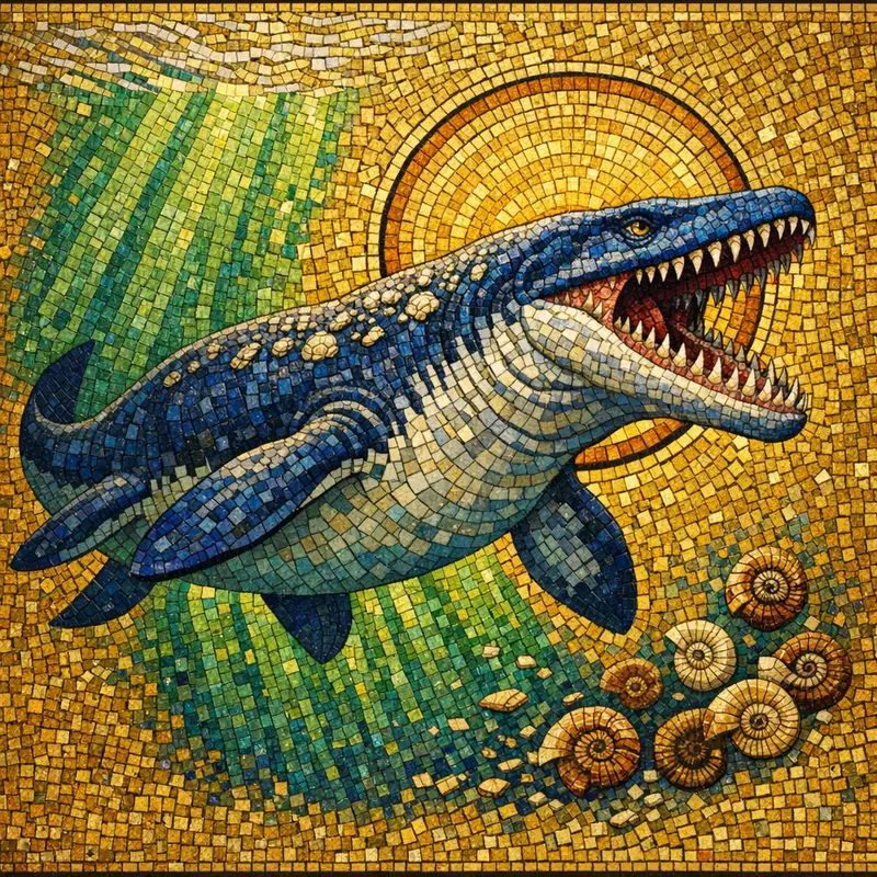 Mosasaurus — Byzantine Gold