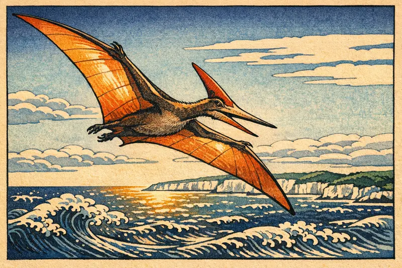 Pteranodon — Ukiyo-e