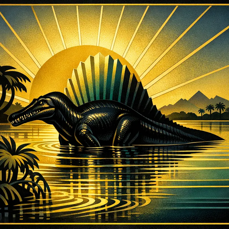 Spinosaurus — Art Deco