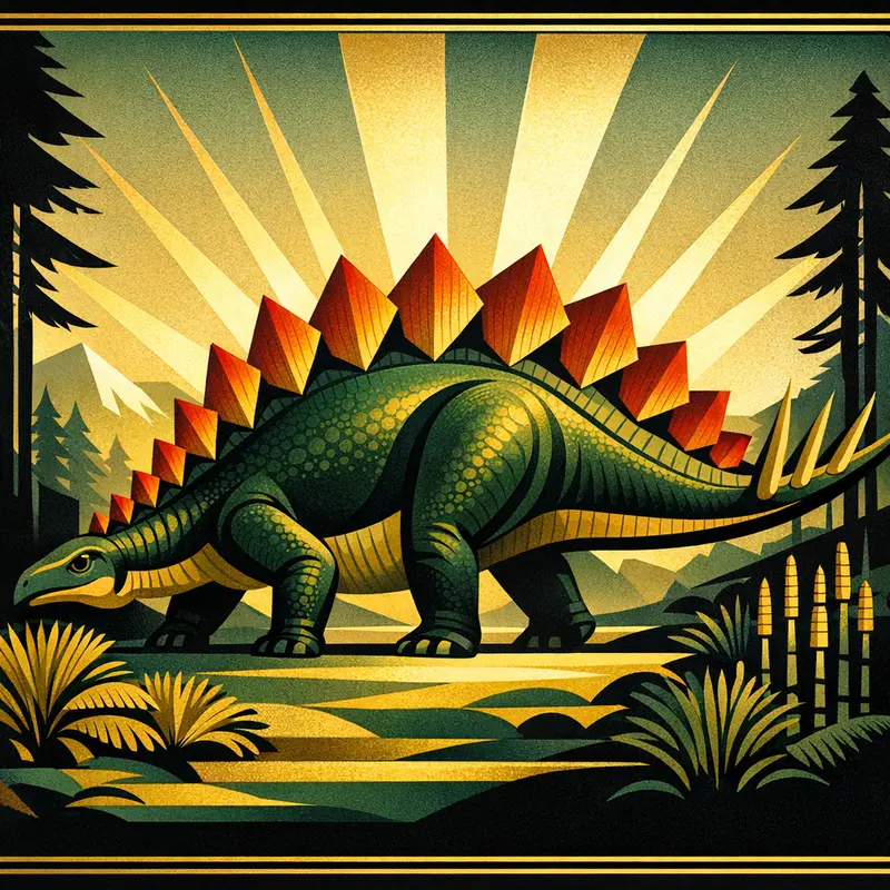 Stegosaurus — Art Deco