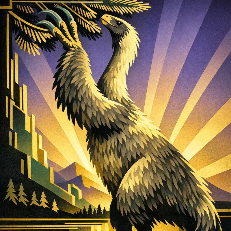 Therizinosaurus — Art Deco